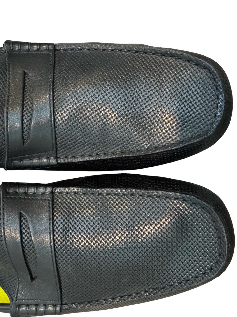Florsheim Black Perforated Penny Loafers - Picture 4 of 13